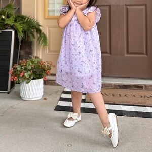 Daisy Girl Floral Dress Lilac